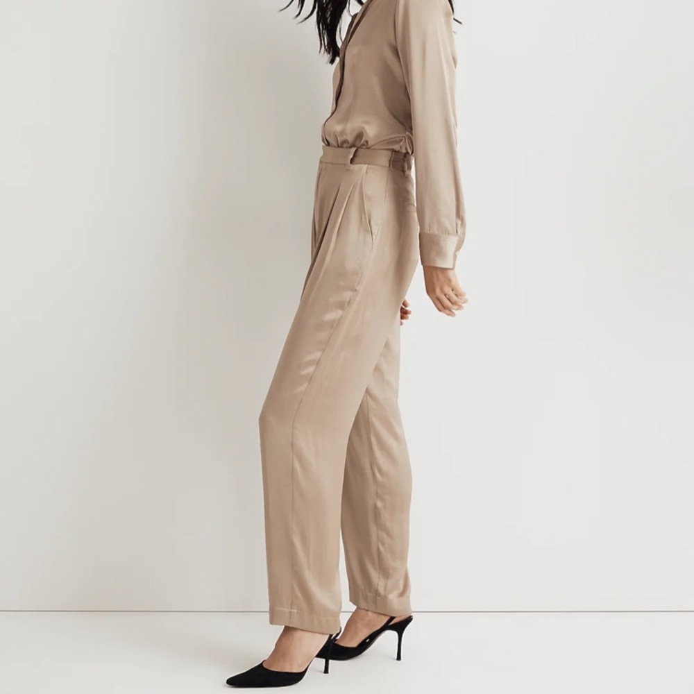 Madewell Satin Tapered Pant